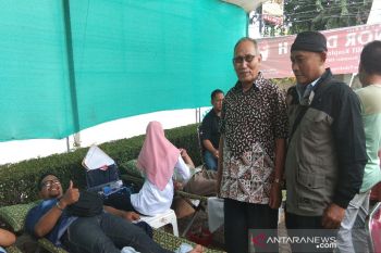 Kospin Jasa gelar donor  darah dan pembagian sembako