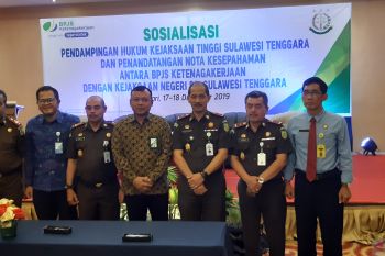 BPJamsostek Kendari-Kejati Sultra lanjutkan kerja sama bidang hukum