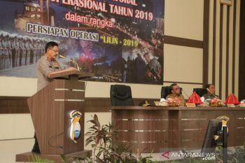 Kapolda Sulsel pimpin rakor lintas sektoral bahas kesiapan Ops Lilin 2019