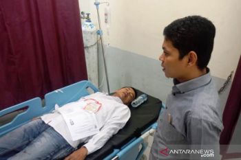 Seorang calon Panwascam Pantai Cermin kecelakaan saat akan ikuti ujian