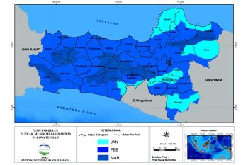 BMKG:  Puncak musim hujan di Jateng bagian Selatan Februari-Maret