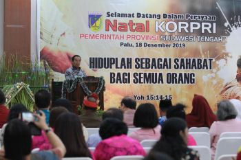 Gubernur pada natal Korpri: ASN Sulteng harus punya mental spiritual yang baik
