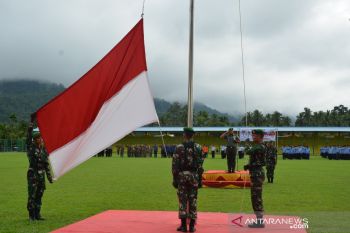 Dandim 0310/SS pimpin upacara HBN, di Sijunjung