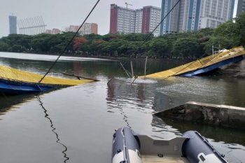 Kapolsek benarkan jembatan ambruk di Utan Kota Kemayoran