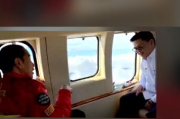 Presiden tinjau PLTA Kayan dari udara