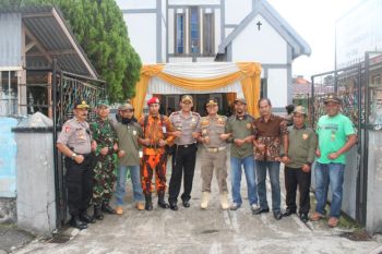 Natal di Payakumbuh, ormas dan pemuda turut jaga gereja