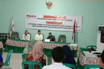 KPU Poso gelar bimtek penggunaan Silon bagi LO balon Bupati Poso