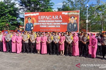 90 anggota Polres Tanjungpinang naik pangkat