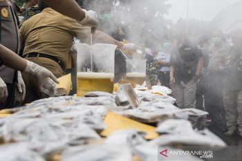 Pemusnahan barang bukti miras dan narkotika