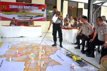 Polresta Surakarta simulasi kontijensi  pengamanan pergantian tahun