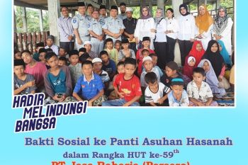Keluarga besar Jasa Raharja santuni 105 anak panti Pekanbaru