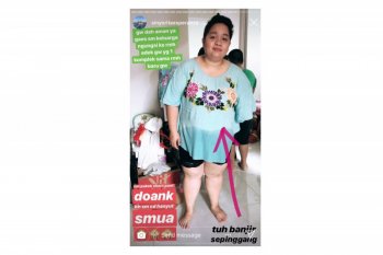 Rumah aktris Sinyorita ikut terendam banjir