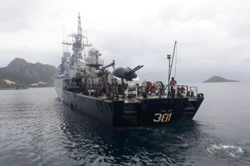 Tiga KRI siaga tempur menjaga laut Natuna