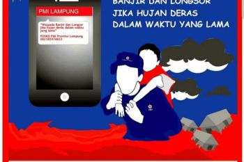 PMI Lampung siaga 24 jam hadapi musim penghujan