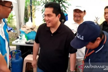 Menteri BUMN enggan sebut  nominal bantuan banjir BUMN
