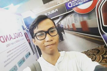 Jurnalis foto Antara sempat terseret lumpur saat meliput di Lebak