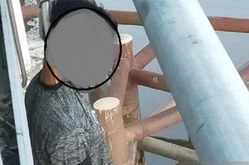 Inhil dihebohkan adanya pria gantung diri di jembatan