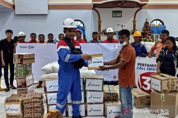 Pertamina bantu korban banjir  di Sangihe
