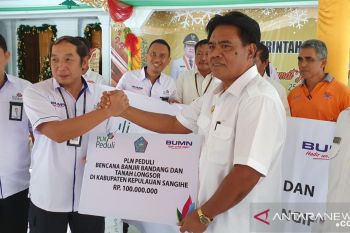 PLN Sulutenggo salurkan bantuan korban banjir bandang Sangihe
