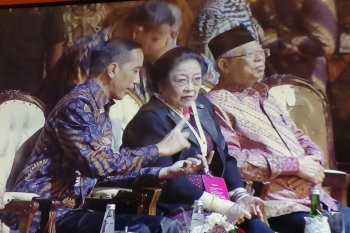 Presiden dan Wapres hadiri Rakernas PDIP