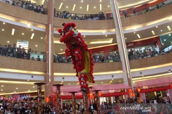 Meriahkan Imlek, Old Shanghai gelar pertunjukan Barongsai Patok
