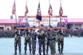 Brimob Polda Sumsel  diminta waspada kejahatan terorganisir
