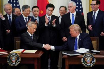 Amerika Serikat dan China tanda tangani perjanjian perdagangan fase 1