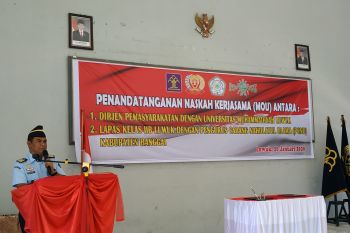 Lapas Luwuk kerja sama Unismuh  untuk warga binaan