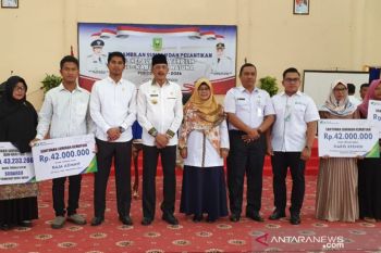 BPJamsostek serahkan santunan pada Pelantikan Kades Se-Kabupaten Natuna