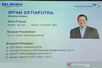 Direktur Utama Garuda Indonesia resmi dijabat Irfan Setiaputra