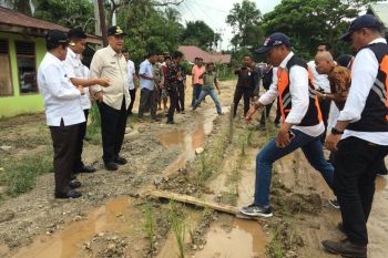 Jalan provinsi rusak ditanami padi, Nasrul Abit turun tangan