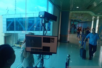 Bandara SMB II pasang "thermal scanner" deteksi  virus Corona