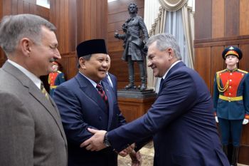 Prabowo Subianto temui Menhan Rusia