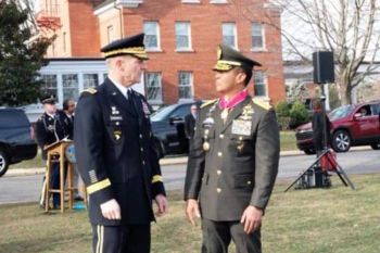 Kasad terima Medali Kehormatan dari Amerika Serikat