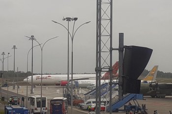 Pesawat pembawa WNI dari Wuhan telah  tiba di Batam