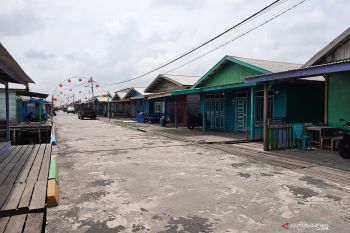 Pemukiman sepi setelah WNI dari Wuhan mendarat di Natuna