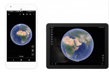 Google Earth pamerkan ruang angkasa melalui aplikasi ponsel