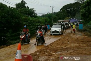 Titik pergerakan tanah  di Sumsel berkurang meski hujan berlanjut