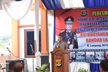 Kapolda Lampung resmikan ruang ICU Rumah Sakit Bhayangkara