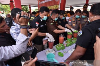 Polda Kepri musnahkan 24,9 kilogram sabu