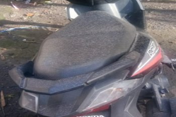 Wilayah lereng gunung Merapi di Sleman hujan abu
