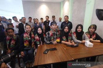 Jumpa Pers Kedatangan WNI dari Observasi
