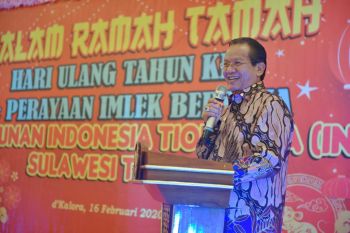 Gubernur Longki Djanggola puji warga Indonesia Tionghoa di Sulteng