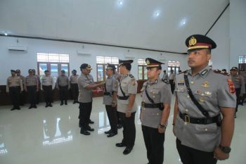Wakapolres Asmat pimpin sertijab Kabag Ops dan Kasat Reskrim