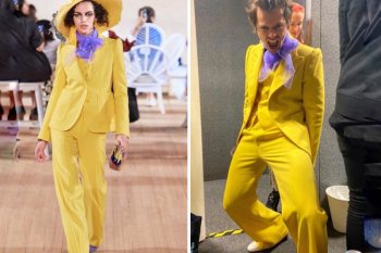 Harry Styles kenakan pakaian wanita di Brit Awards