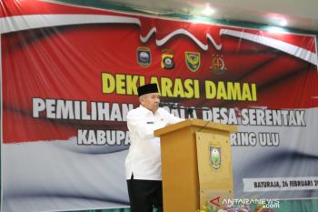 246 calon kades di OKU gelar  deklarasi damai