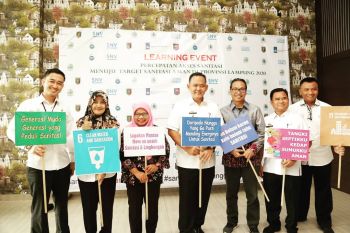 Wabup Pringsewu narasumber Learning Event Percepatan Menuju Target Sanitasi Aman