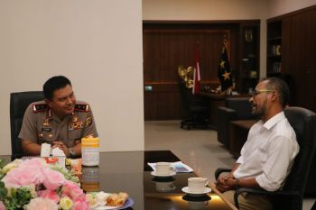 Kapolda NTB terima kunjungan silaturahmi Kabiro LKBN ANTARA NTB