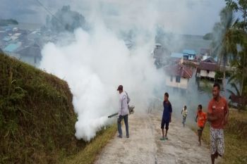Dinkes Supiori lakukan pengasapan rumah warga di  Pulau Aruri