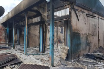 12 kios di Dekai Papua hangus terbakar, ini penyebabnya